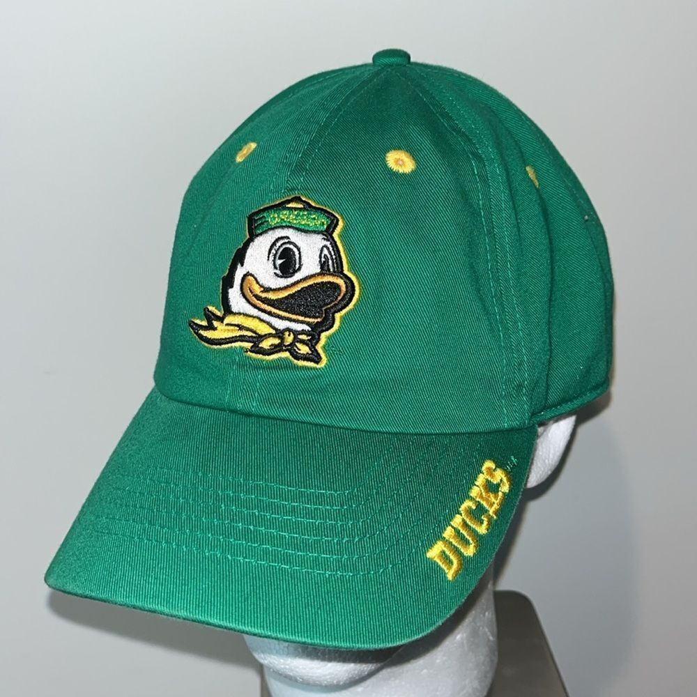 Oregon Ducks OU Green Sloop Happy Duck Baseball Golf hat Cap Peach Bowl osfa